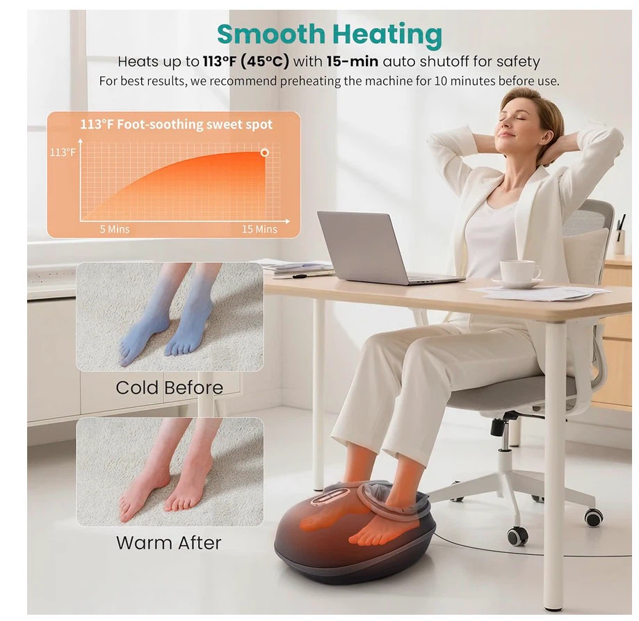 Nekteck Shiatsu Foot Massager Machine with Heat F11 - photo 2