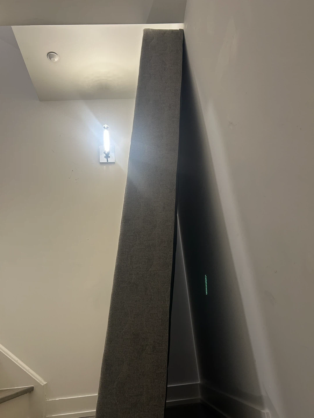 Grey Upholstered box springs