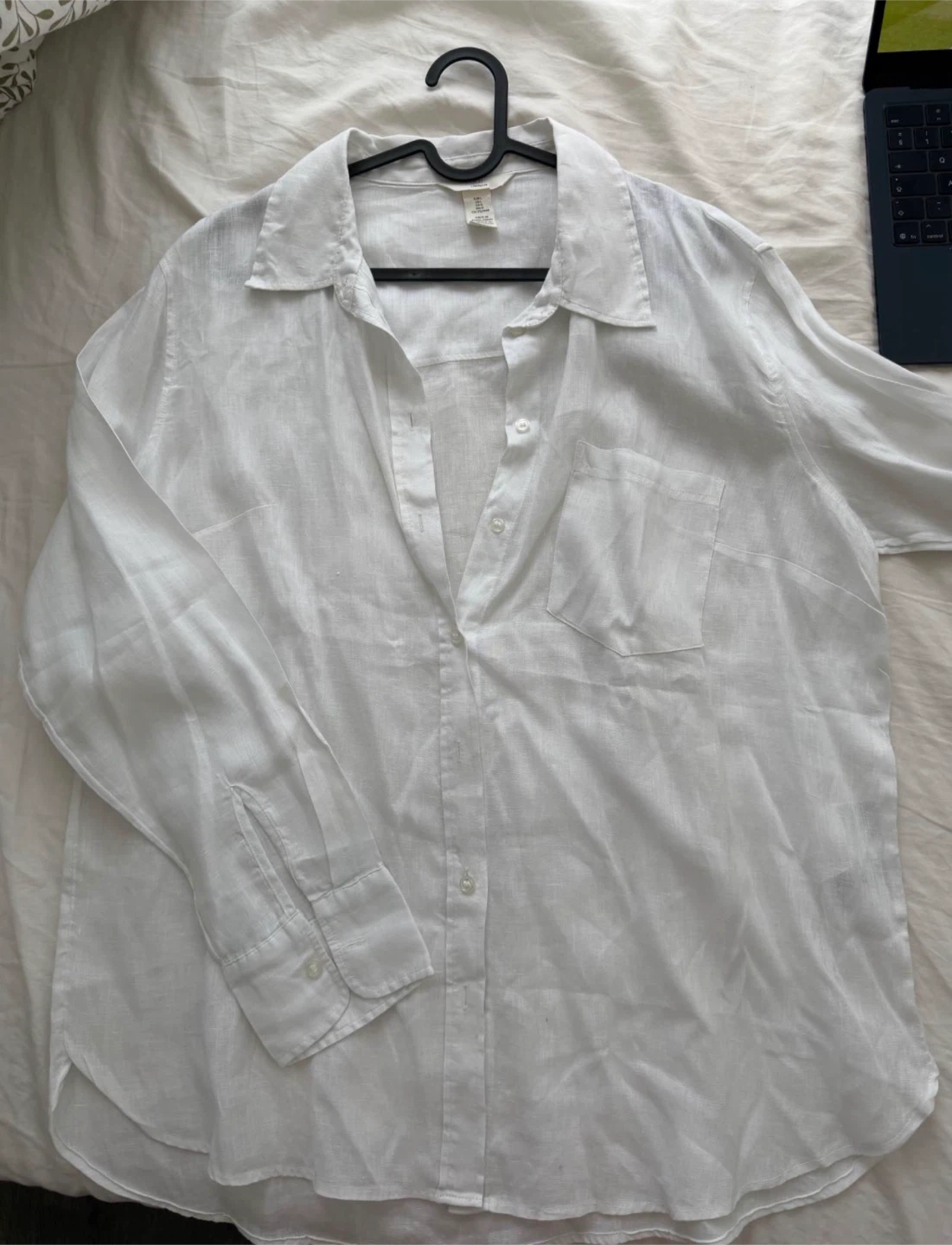 H&M White Linen Shirt