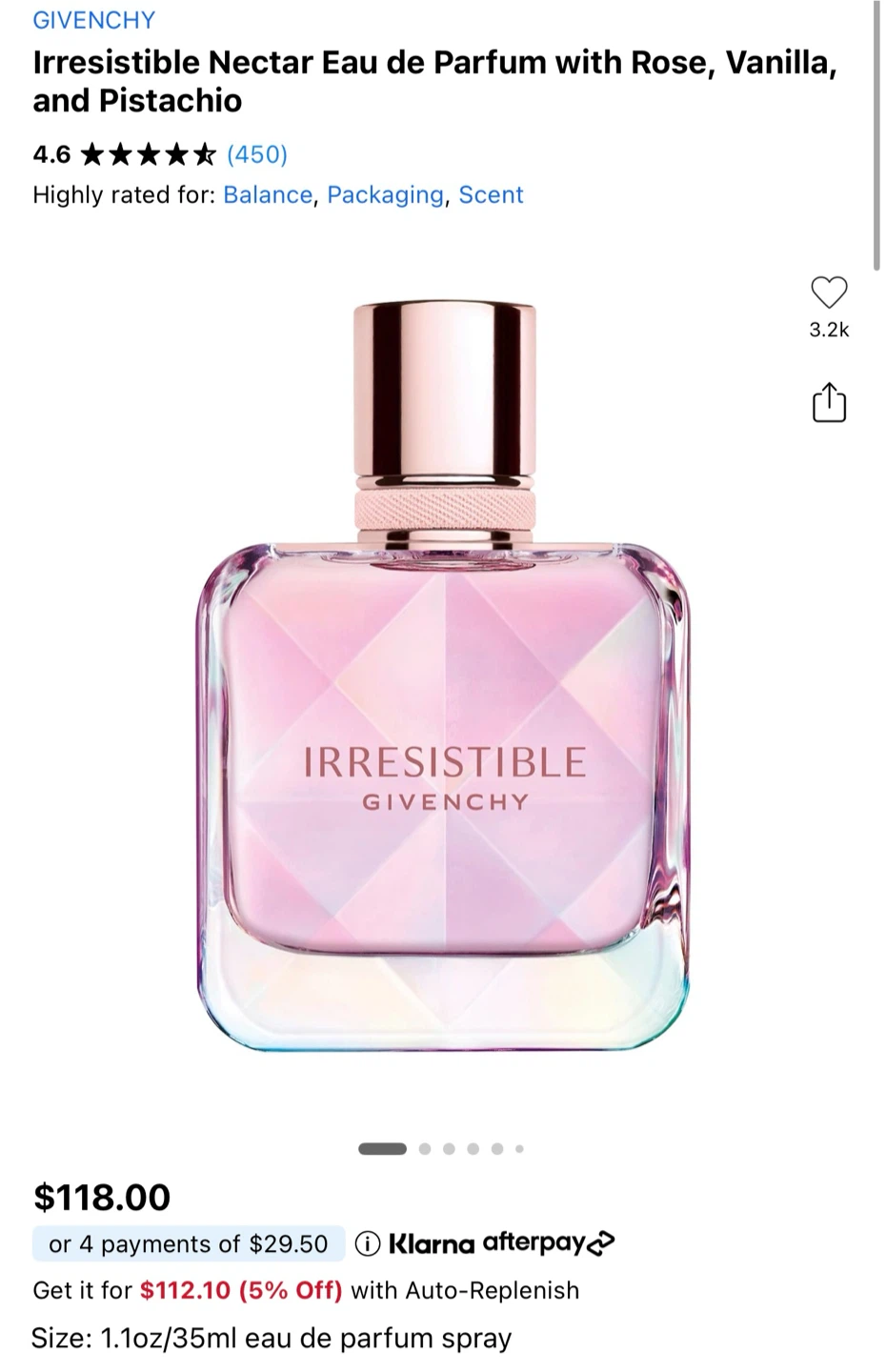 NEW GIVENCHY IRRESISTIBLE NECTAR 35ML - photo 2