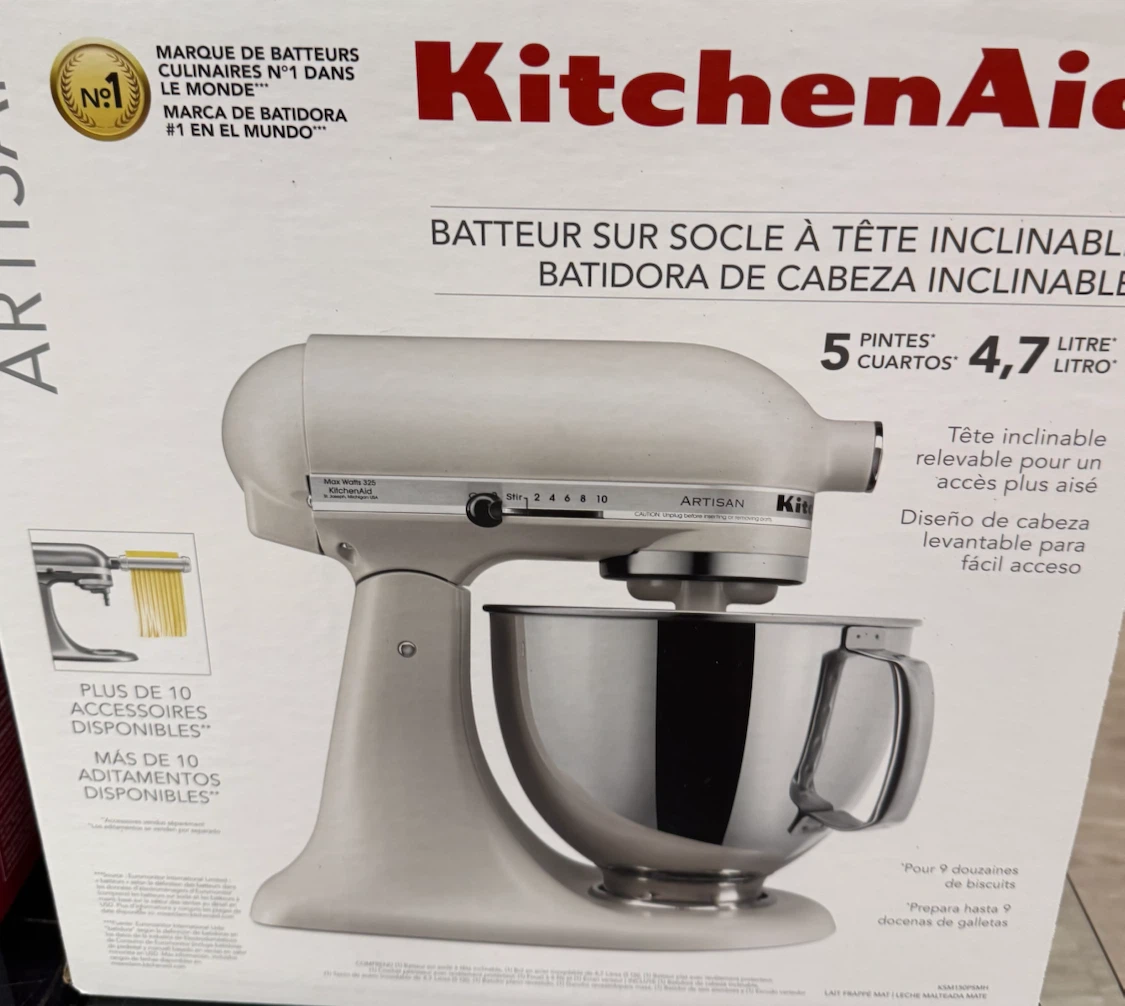 New kitchenAid Artisan Tilt-Head Stand Mixer - Matte Milkshake