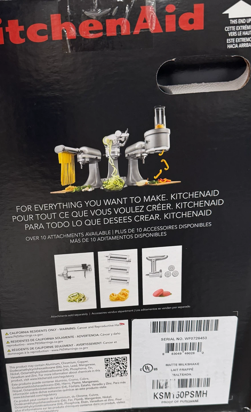 New kitchenAid Artisan Tilt-Head Stand Mixer - Matte Milkshake - photo 3