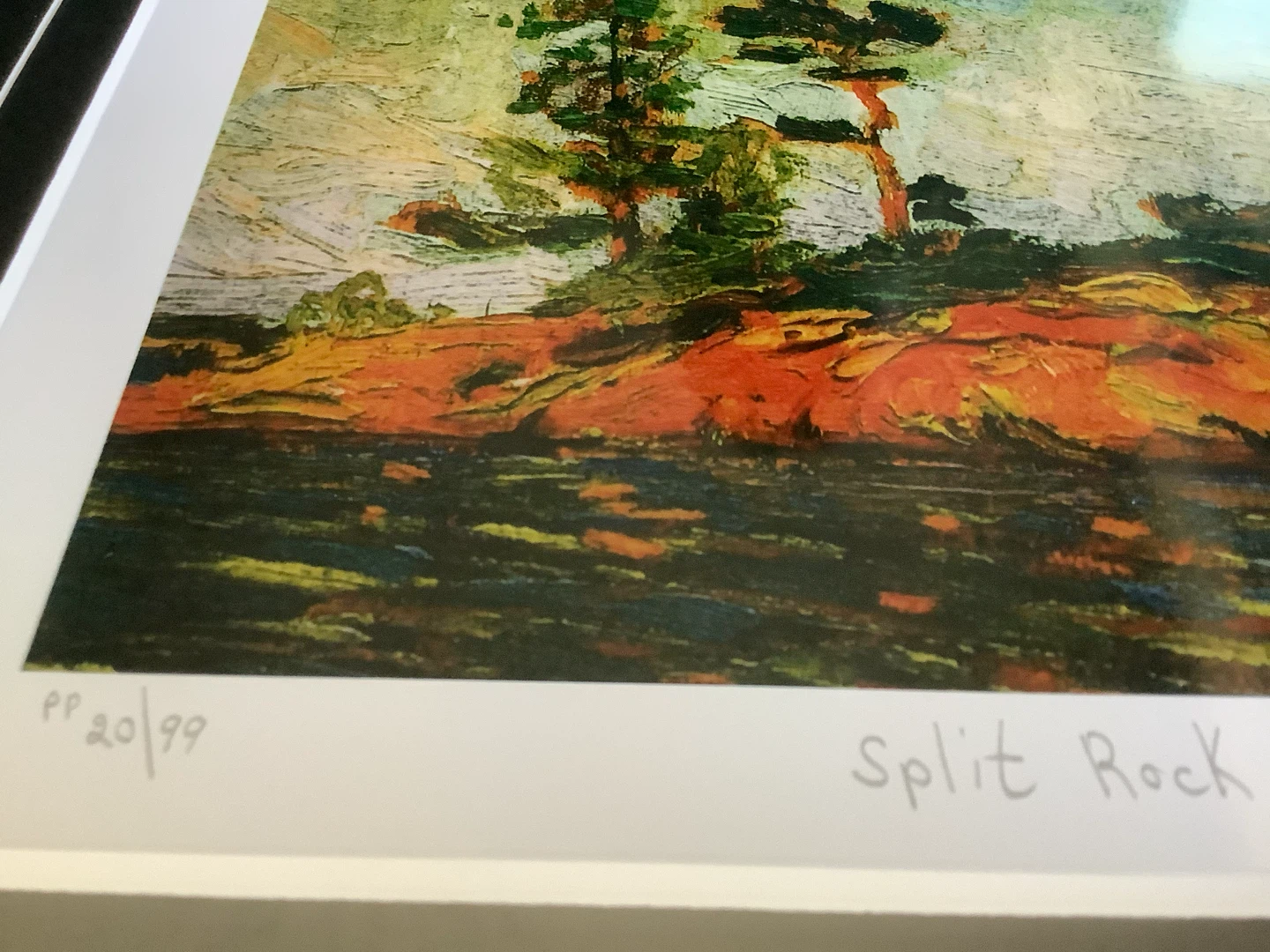 Tom Thomson’s Printer’s Proof Ltd Ed Print “Split Rock” 🐞 - photo 2