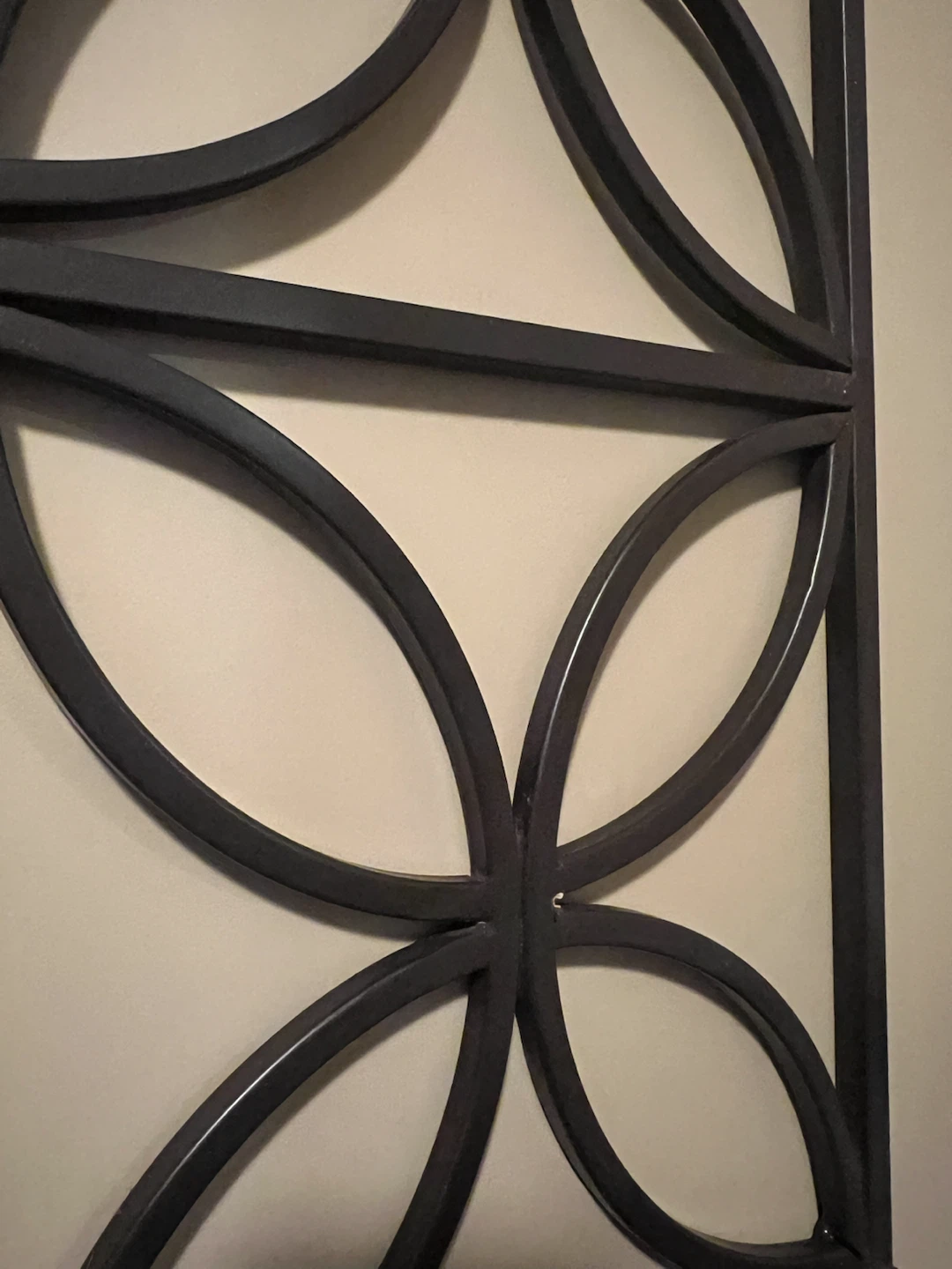 Decorative Black Metal Geometric Wall Shelf - photo 4