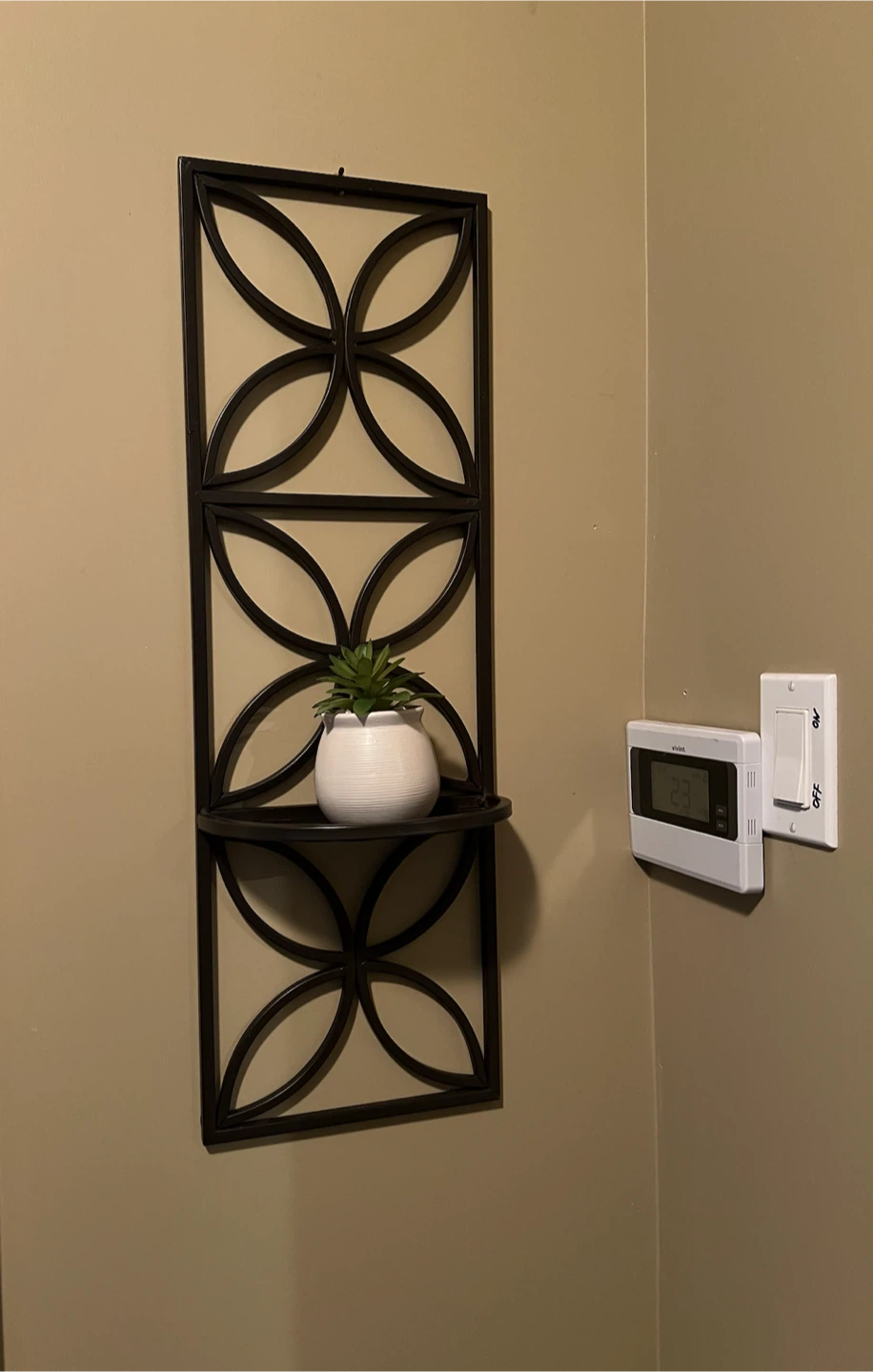 Decorative Black Metal Geometric Wall Shelf - photo 5