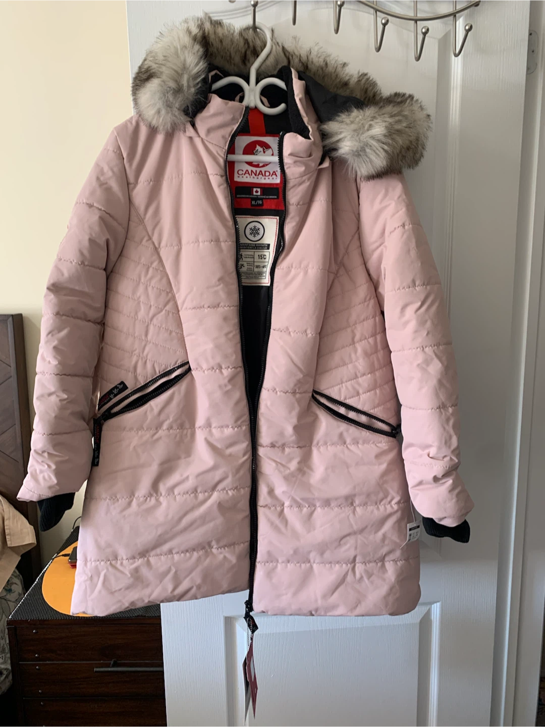 Canada Goose Pink Puffer Jacket