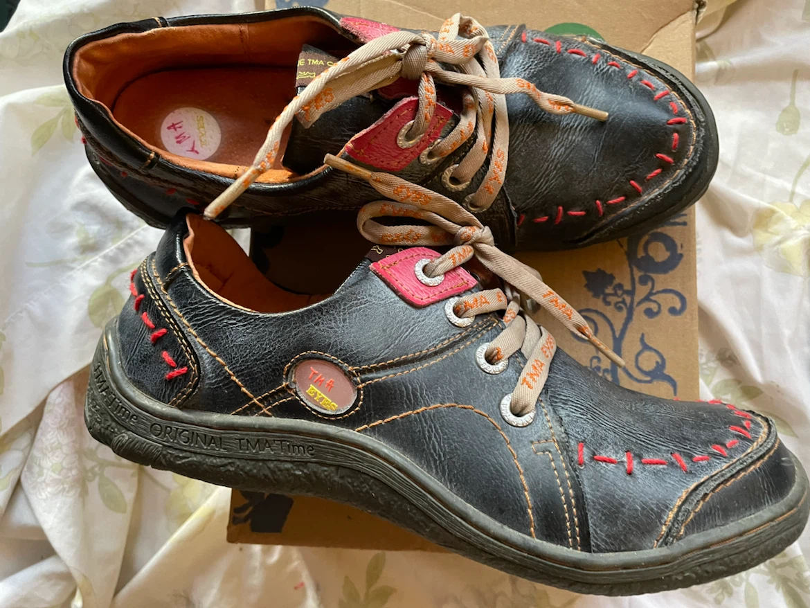 TMA Original Jeans Blue all Leather Shoes