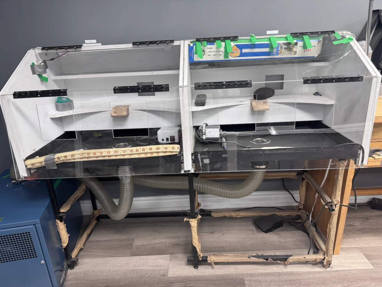Blue Dust Collector Unit with Exhaust Hose - photo 5