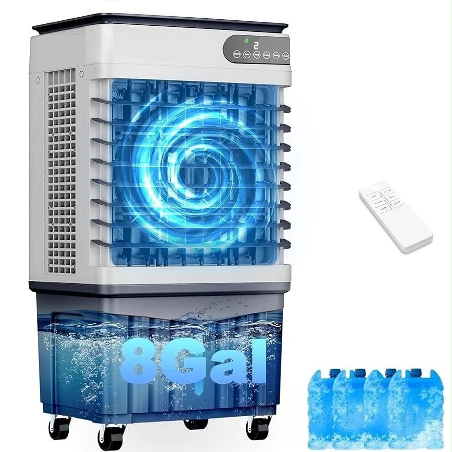 Portable Evaporative Air Cooler 8-Gallon Tank