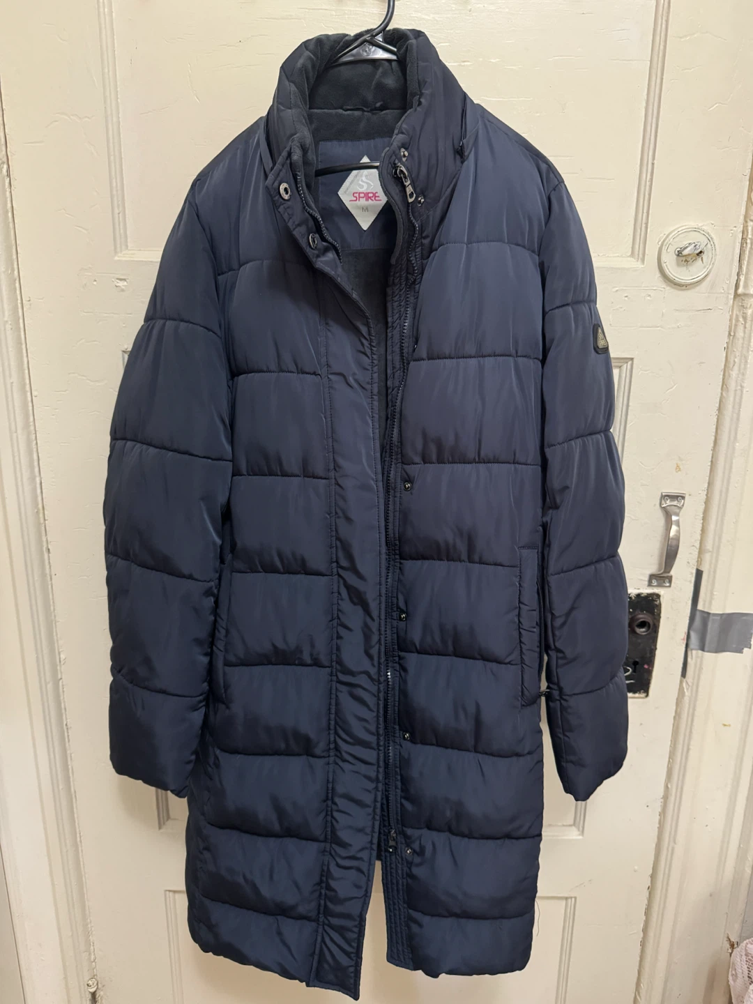 Spire Women's Navy Puffer Coat