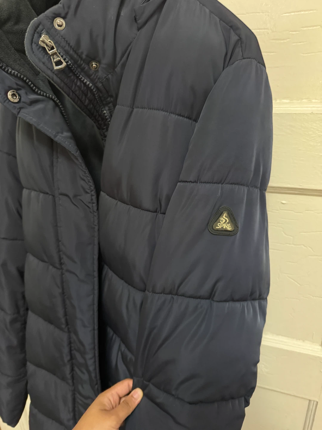 Spire Women's Navy Puffer Coat - photo 2