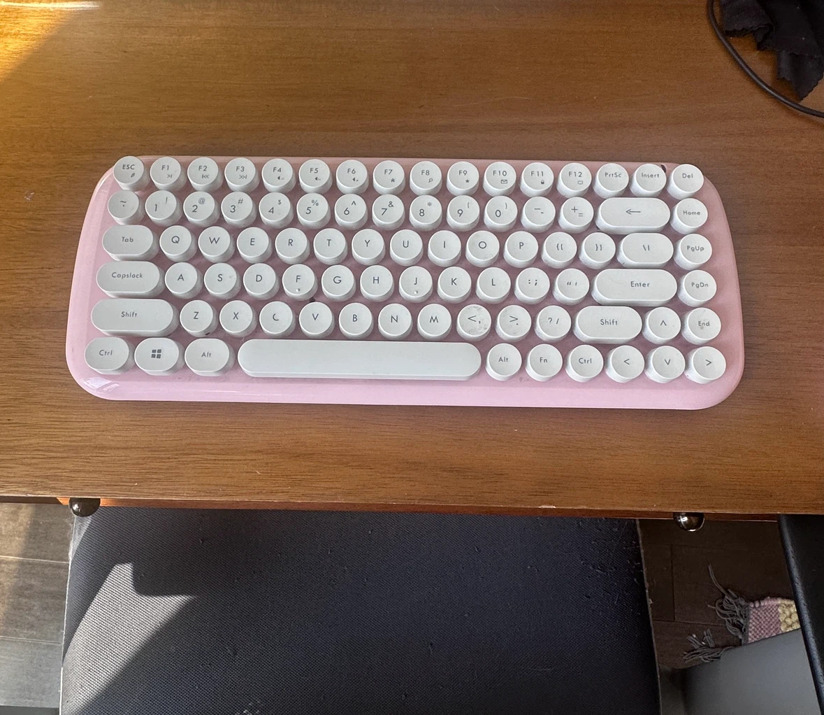 Pink Wireless Mechanical Keyboard and Mouse