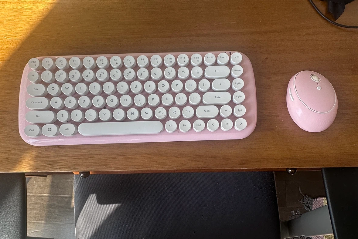 Pink Wireless Mechanical Keyboard and Mouse - photo 5