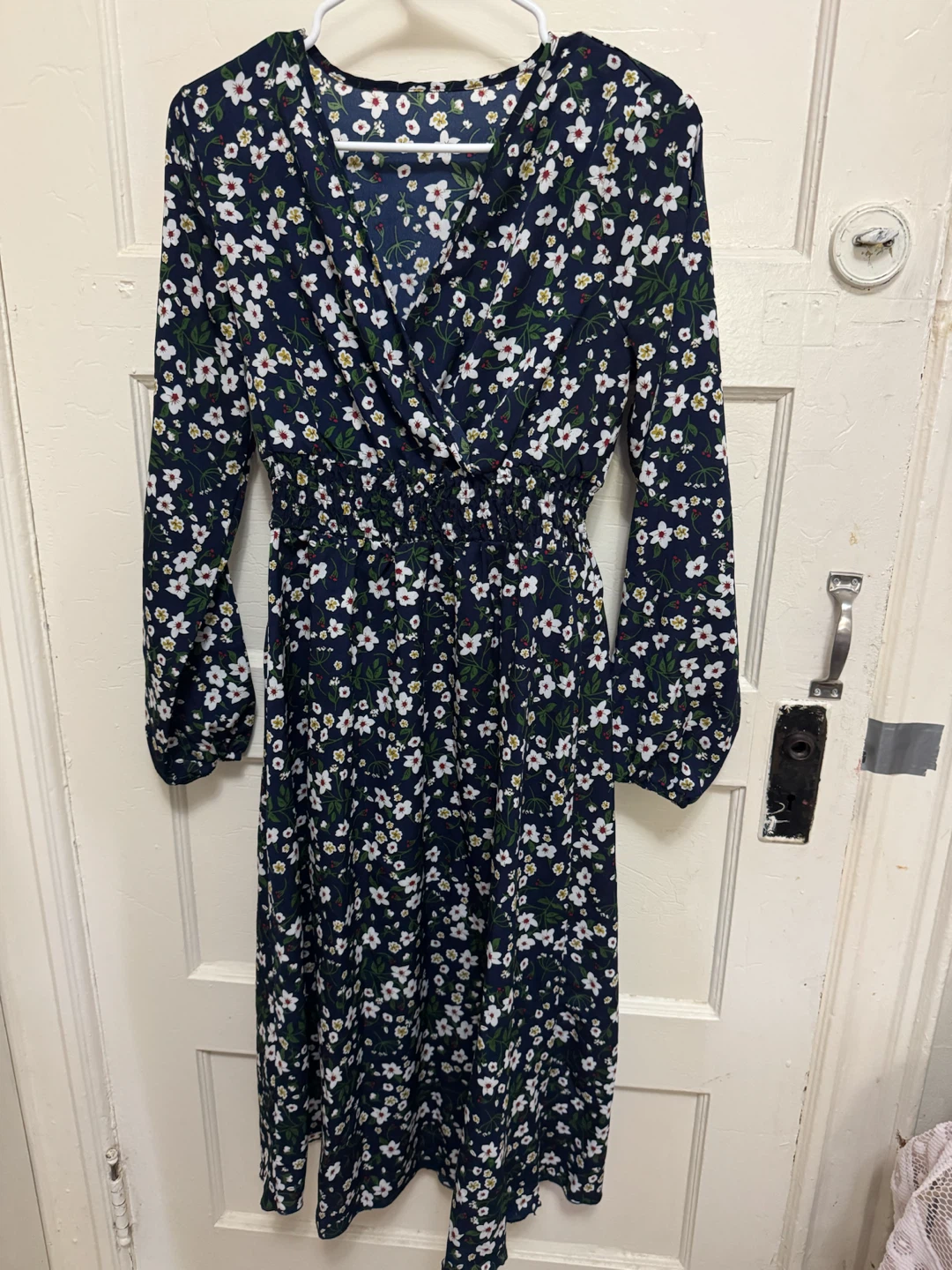Women’s navy blue floral dress | Summer | Spring