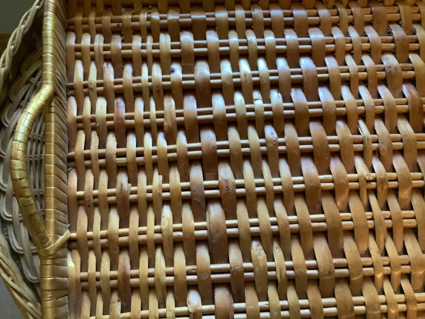 Vintage Wicker Serving Tray 🐞 - photo 2