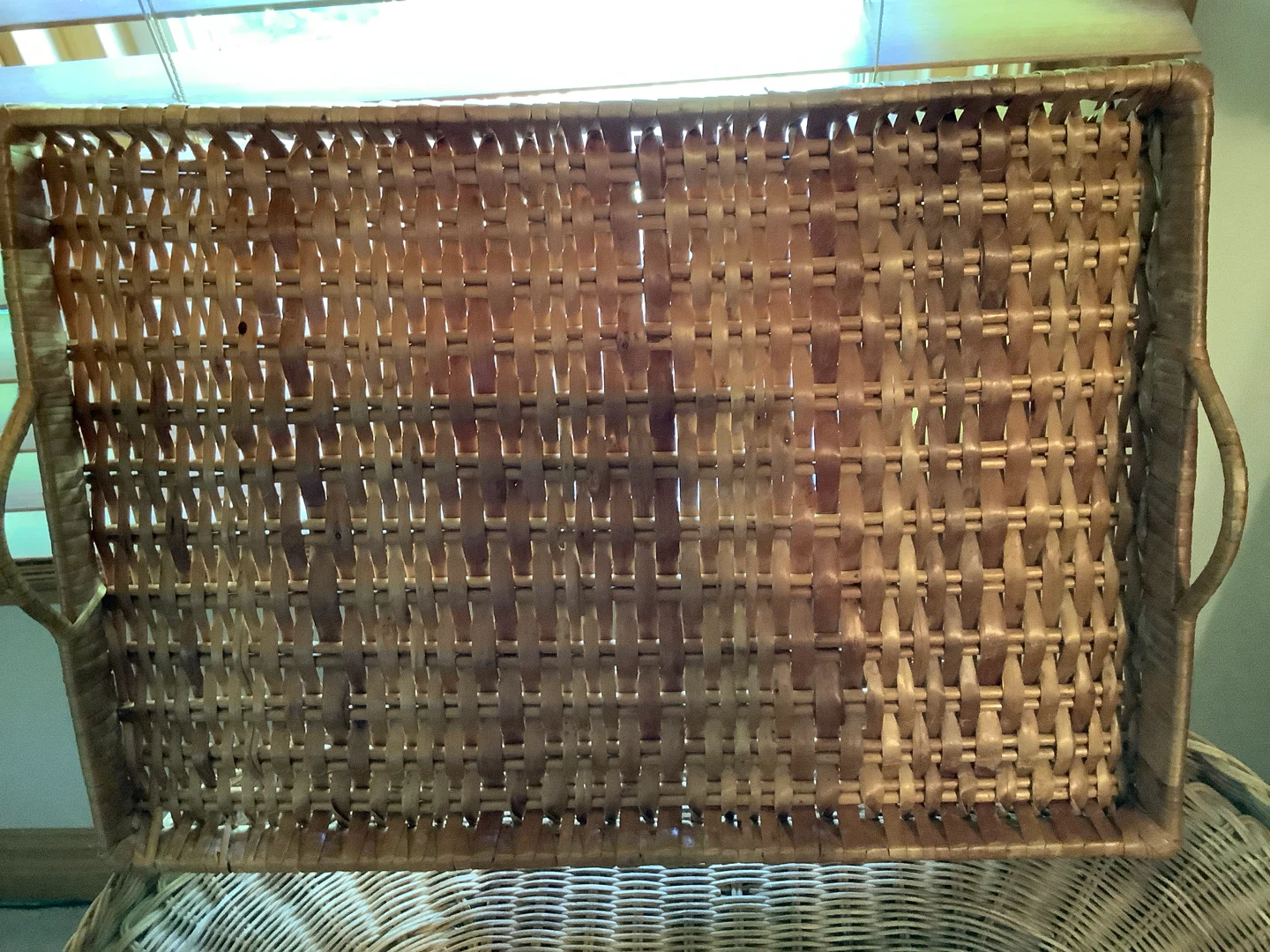 Vintage Wicker Serving Tray 🐞 - photo 5