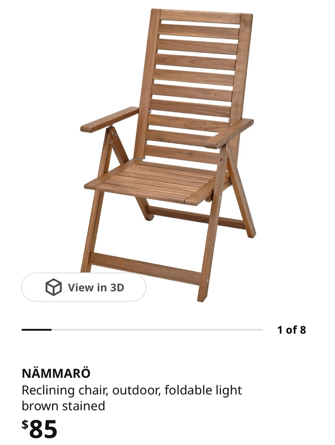 IKEA NÄMMARÖ outdoor garden furniture set - photo 2