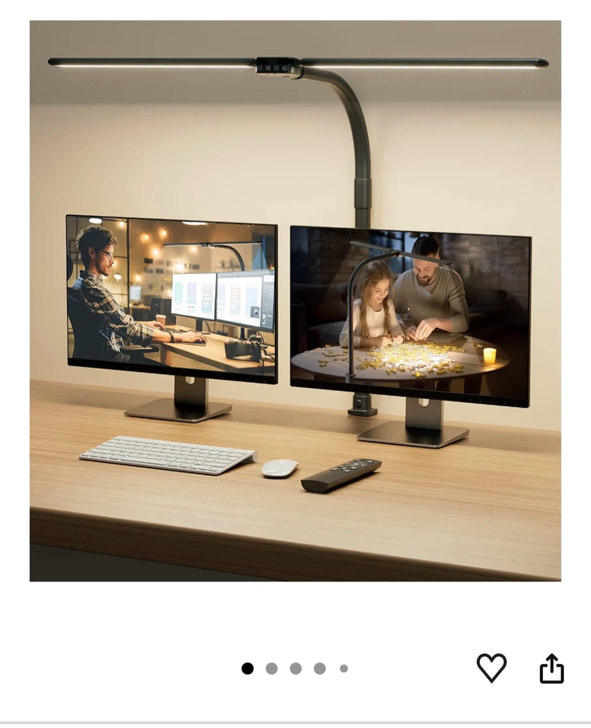 SIBRILLE LED Desk Lamp with Clamp