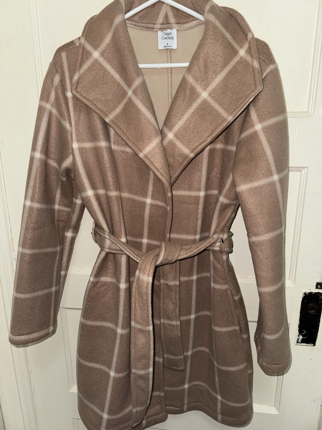 Cuyana Concepts Plaid Belted Coat - photo 3