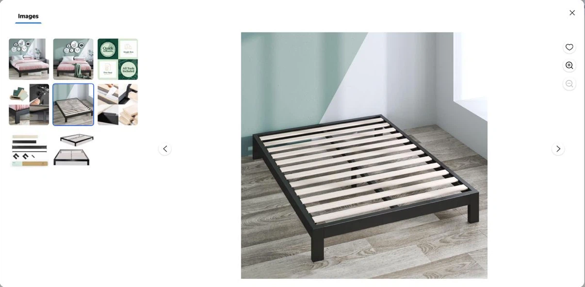 King Size Metal Bed Frame with a FREE king size mattress! - photo 5