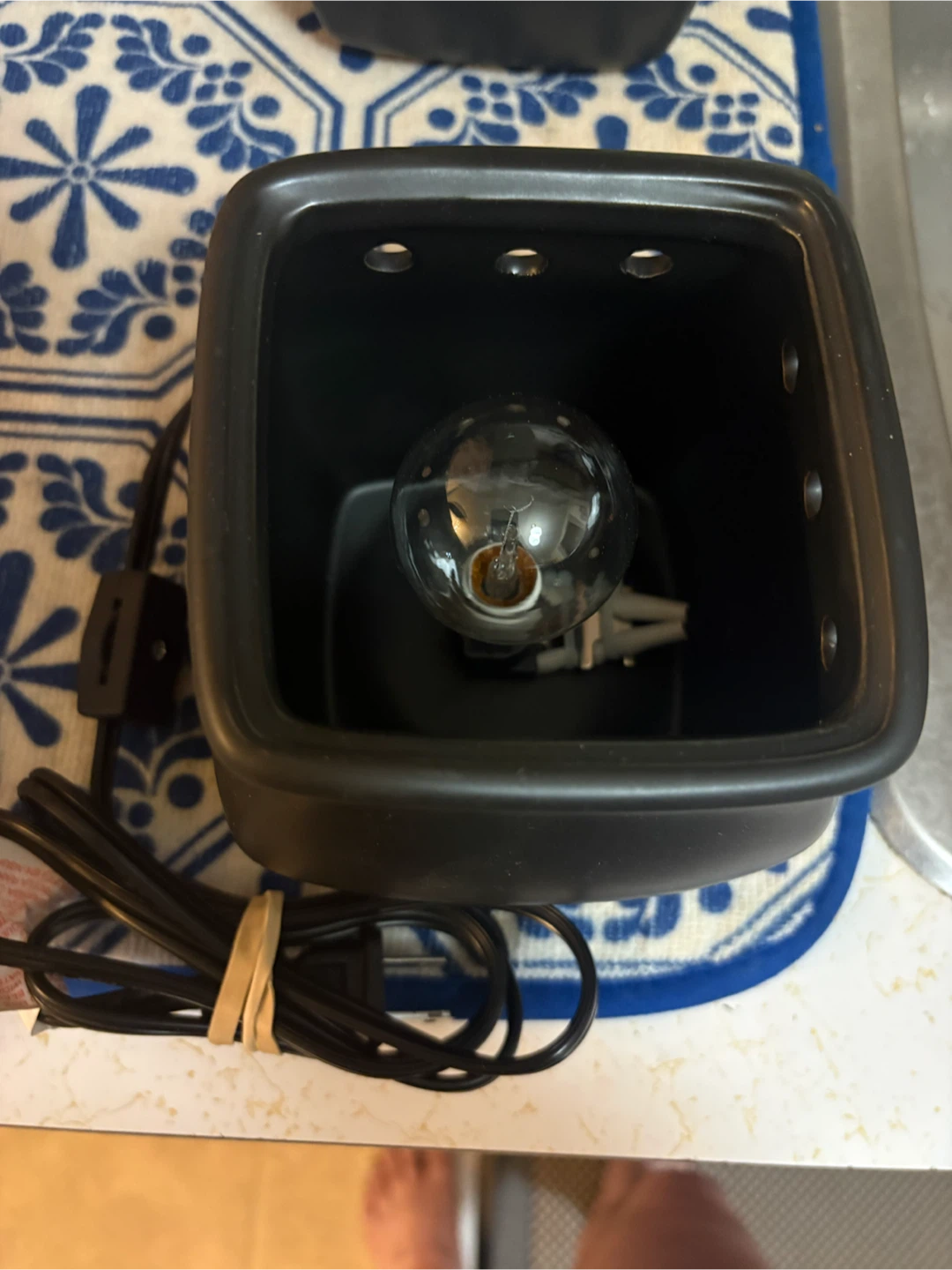 Scentsy Classic Satin Black Warmer - photo 3