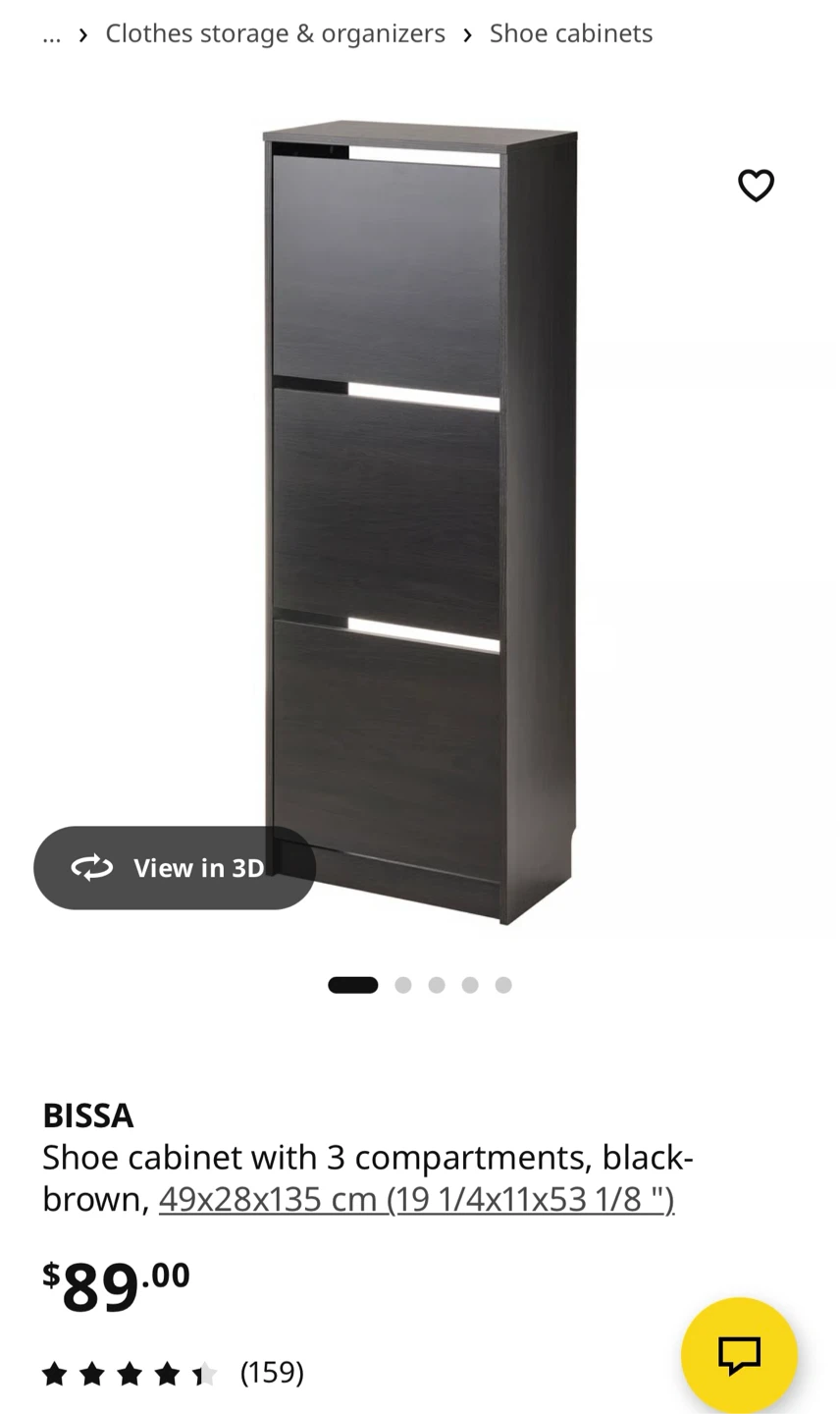 IKEA BISSA Shoe Cabinet