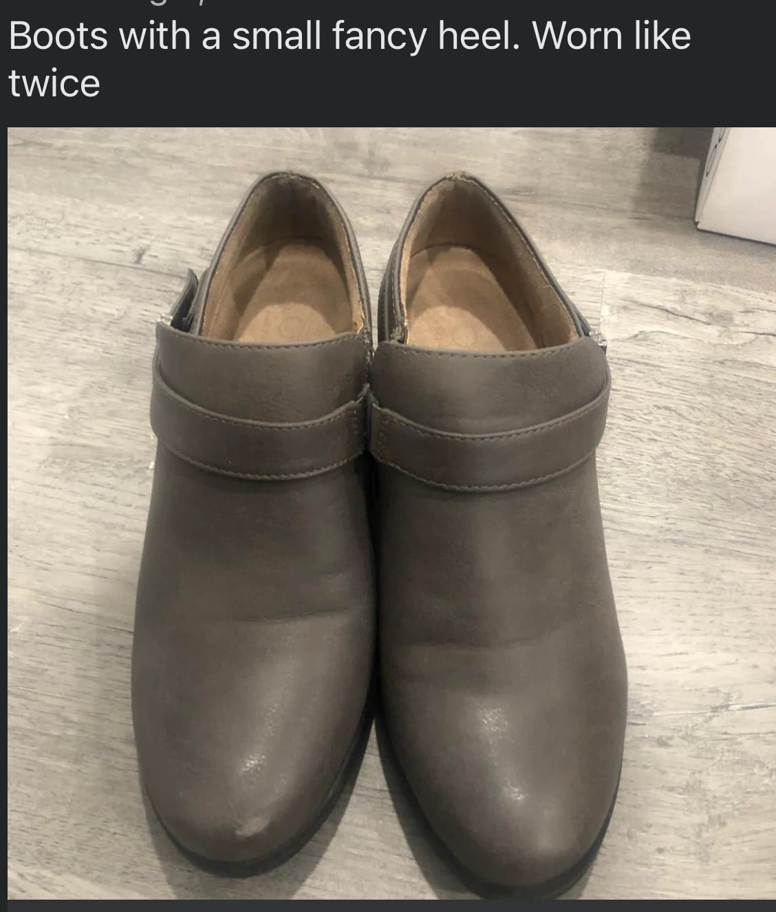 Women's Grey Ankle Boots - photo 2