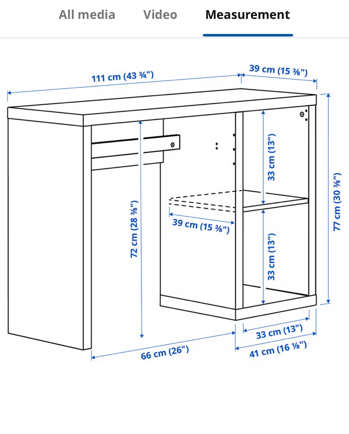 IKEA KALLAX Desk - photo 3