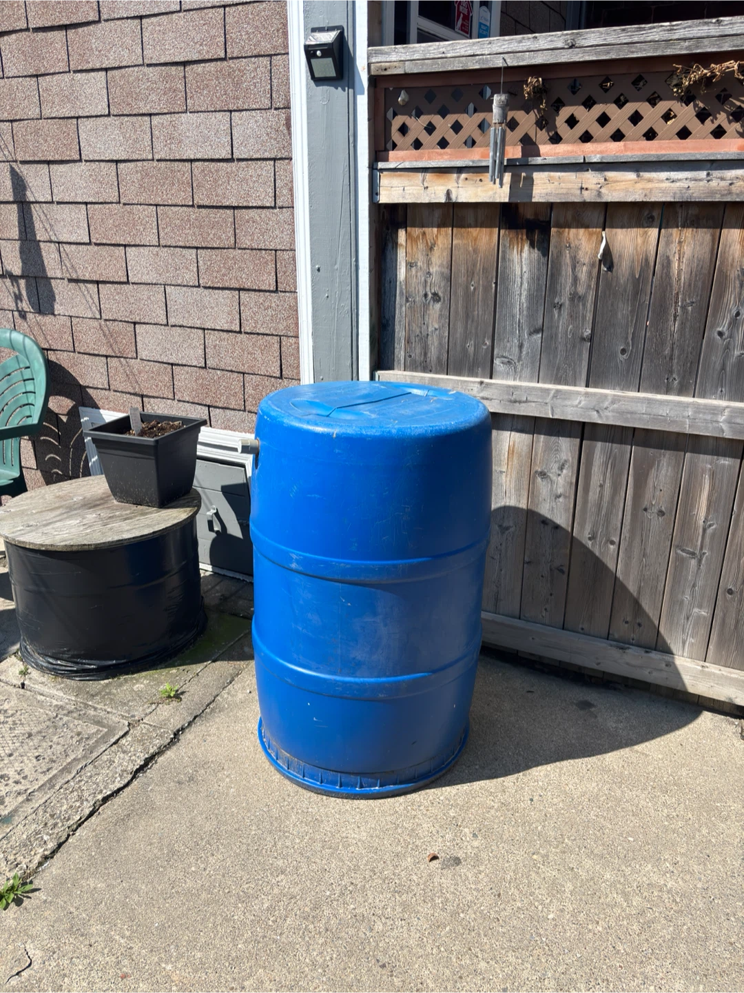 Blue Plastic Barrel - photo 2