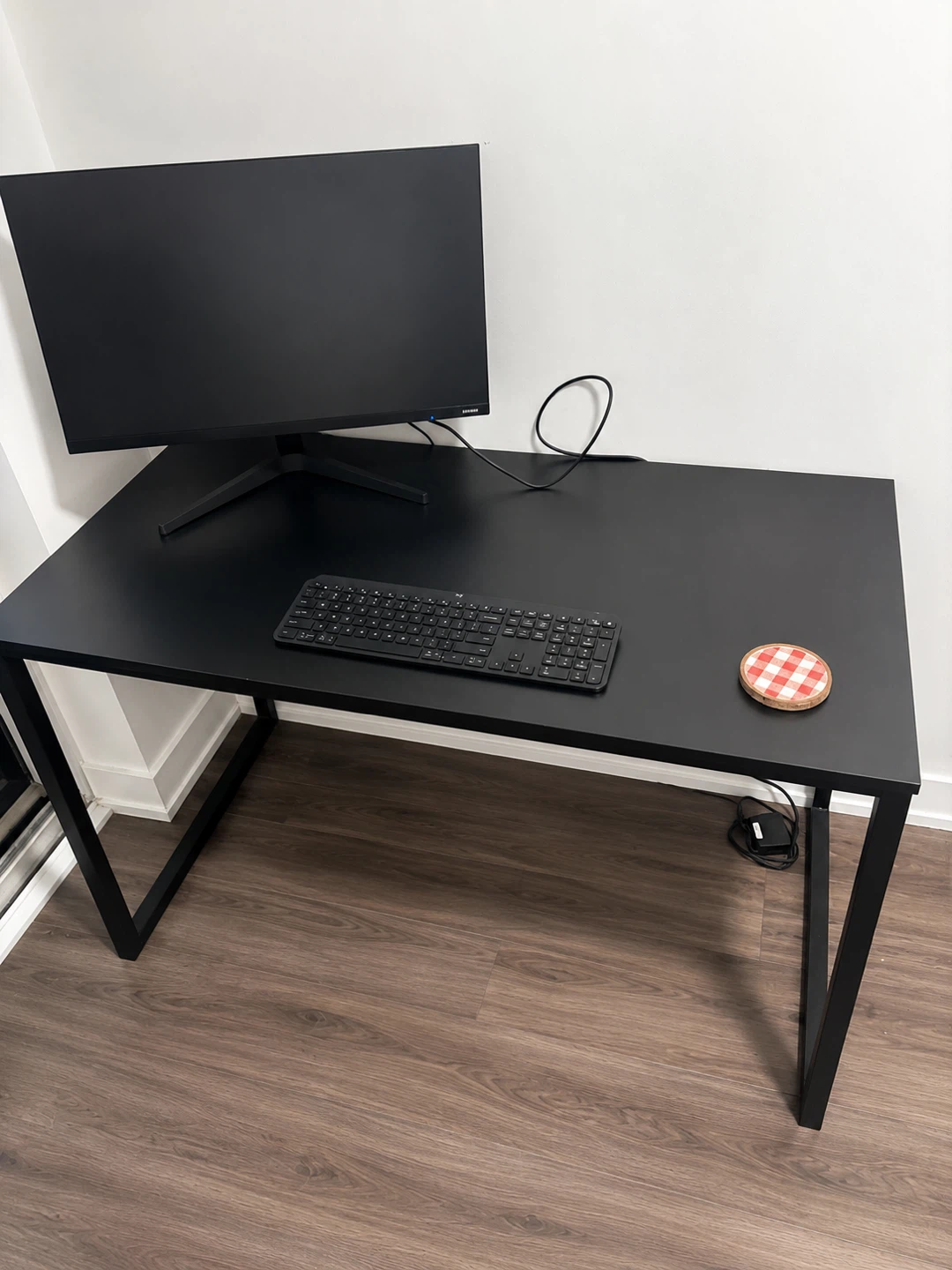 Black Metal Frame Computer Desk - photo 2