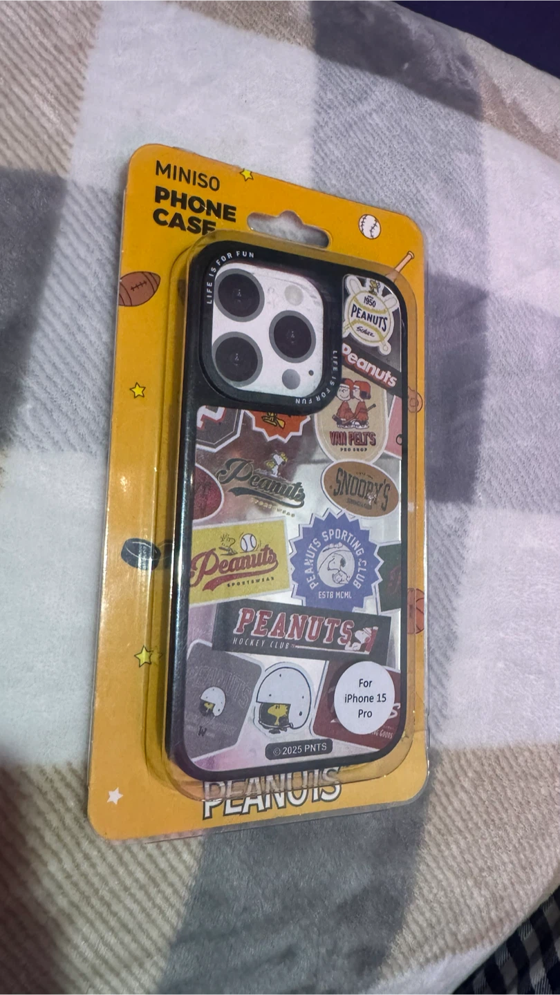 MINISO Snoopy iPhone 15 Pro Phone Case