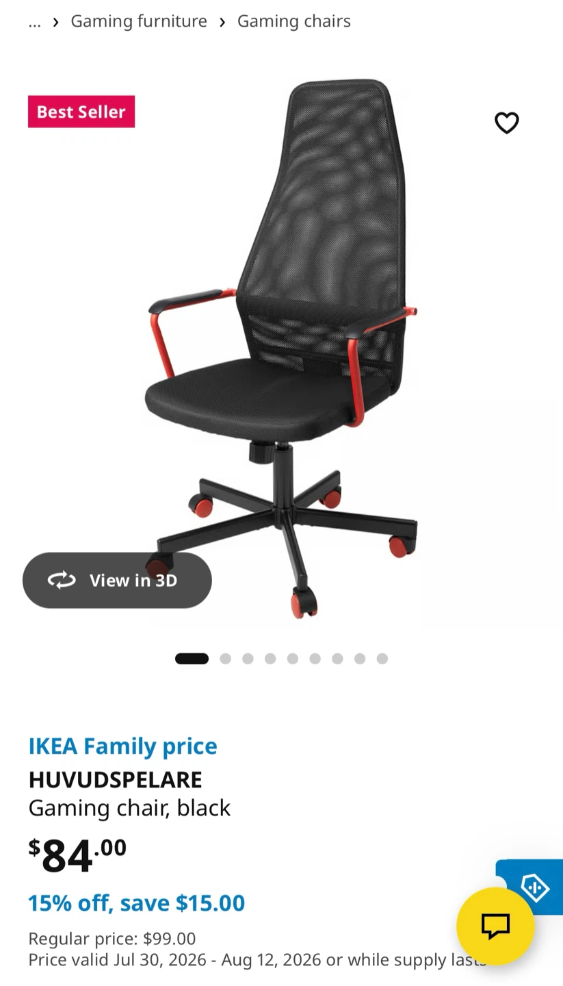 IKEA gaming chair
