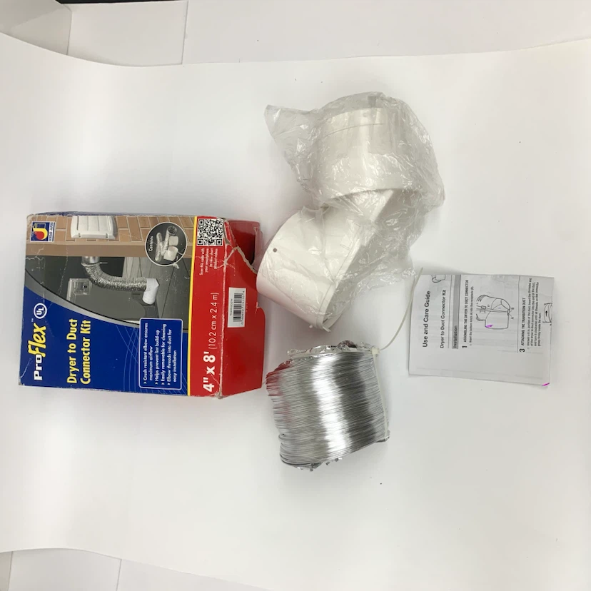 Dryer Vent Duct Connector Kit 4in x 8ft ProFlex New Unused