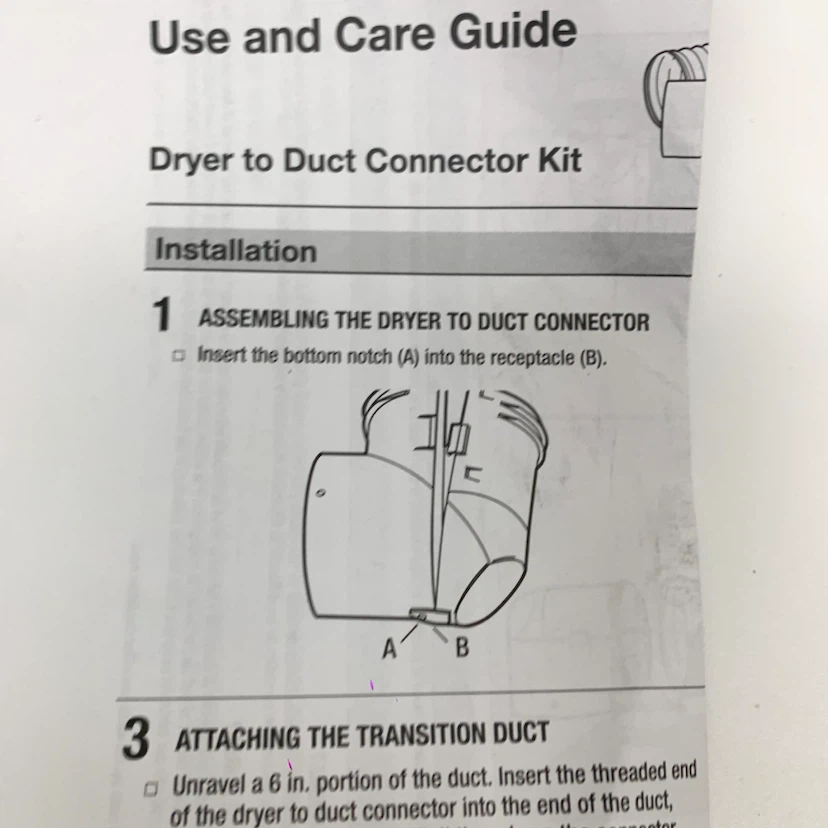 Dryer Vent Duct Connector Kit 4in x 8ft ProFlex New Unused - photo 5