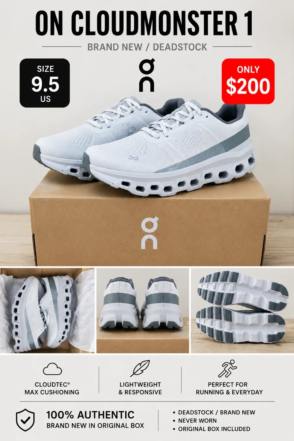 ON Cloudmonster 1 Running Shoes