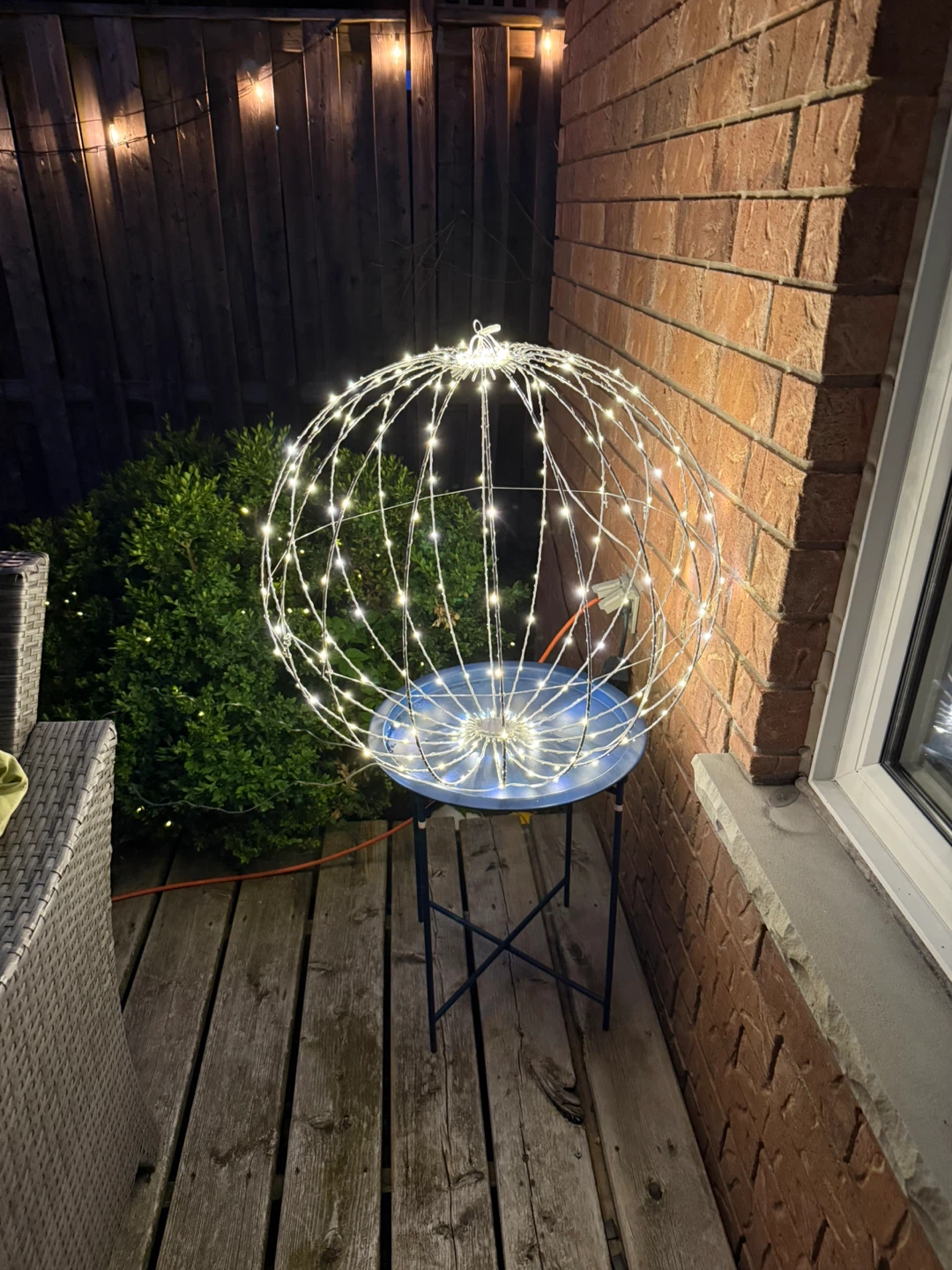 Outdoor Sphere String Light Decoration