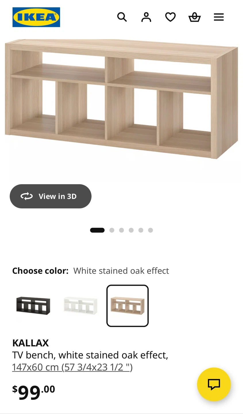 IKEA KALLAX TV Bench