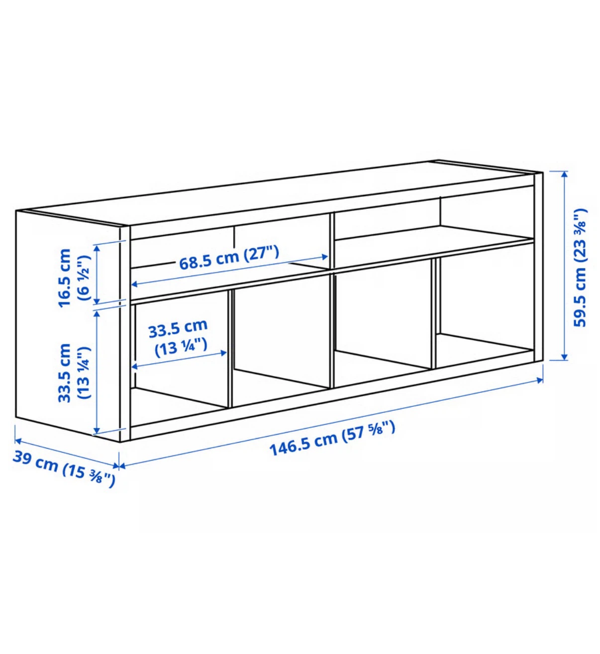 IKEA KALLAX TV Bench - photo 3