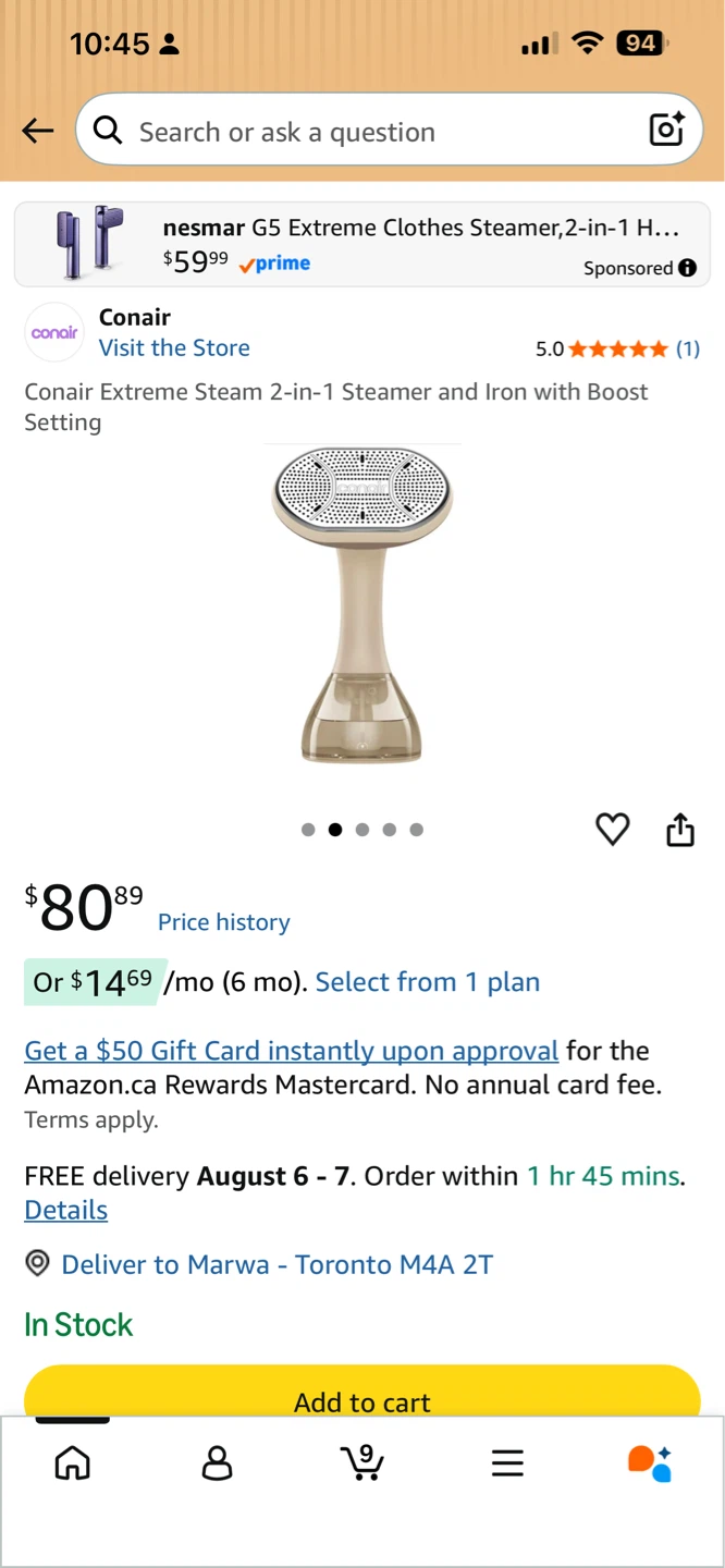 Conair Extreme Steam 2-in-1 Steamer and Iron - photo 2