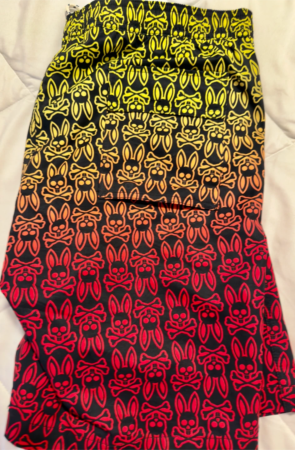 Psycho Bunny Swim Trunks - Blue Circles / Bunny Skulls - photo 2