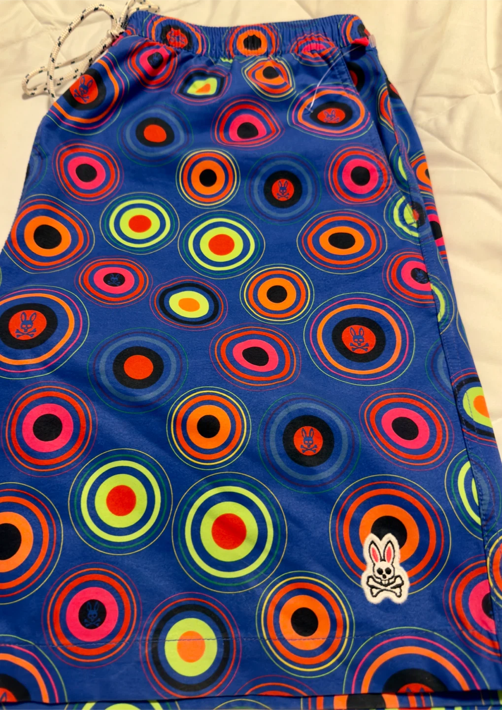 Psycho Bunny Swim Trunks - Blue Circles / Bunny Skulls - photo 5