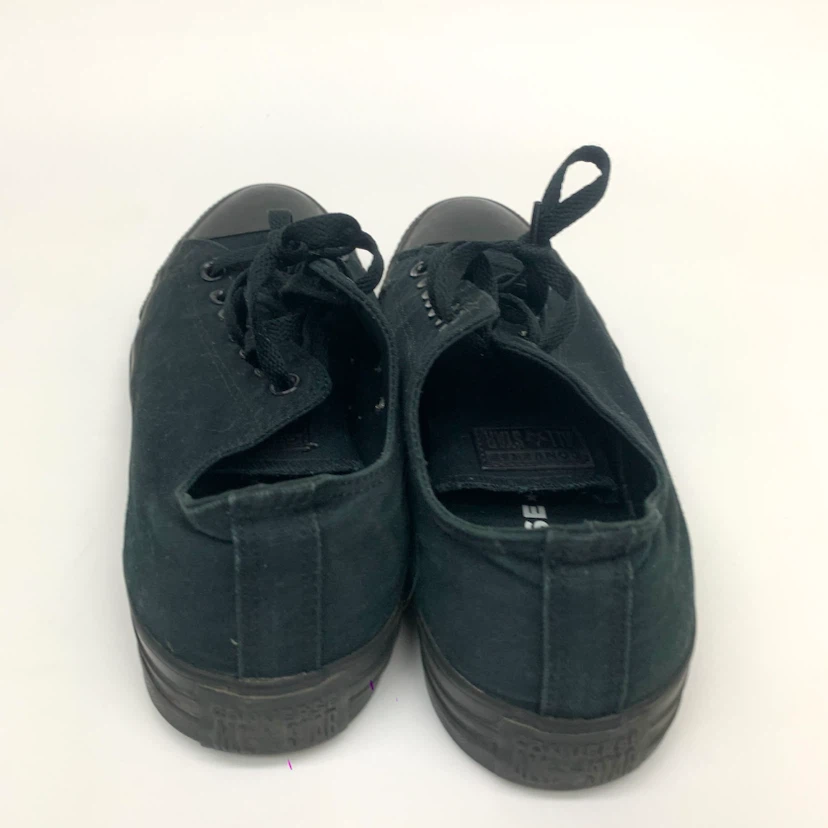 Men's Black Low Top Casual Sneakers Canvas Shoes US Size 10 - photo 5