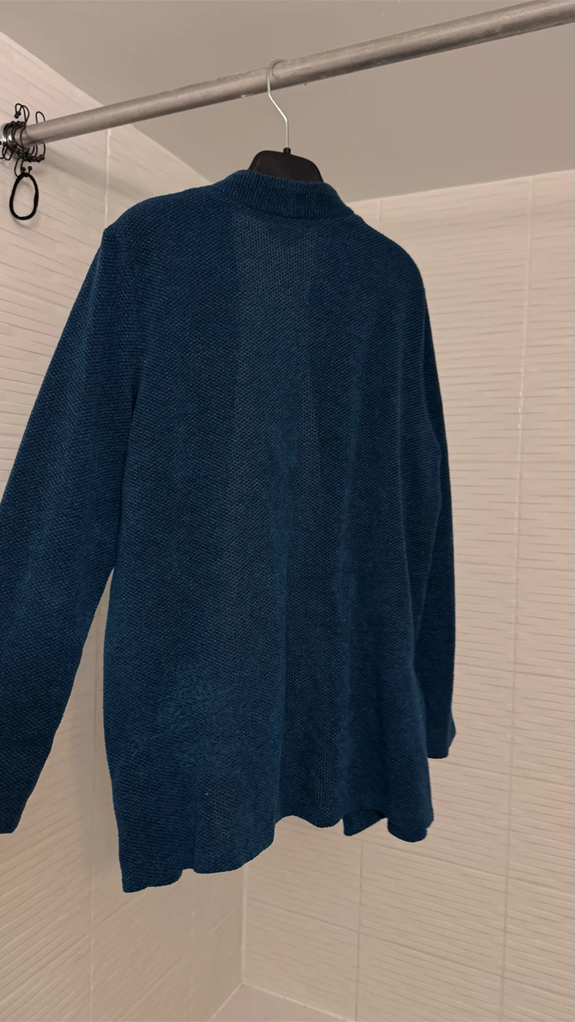 Reflections Teal Textured Cardigan - photo 3
