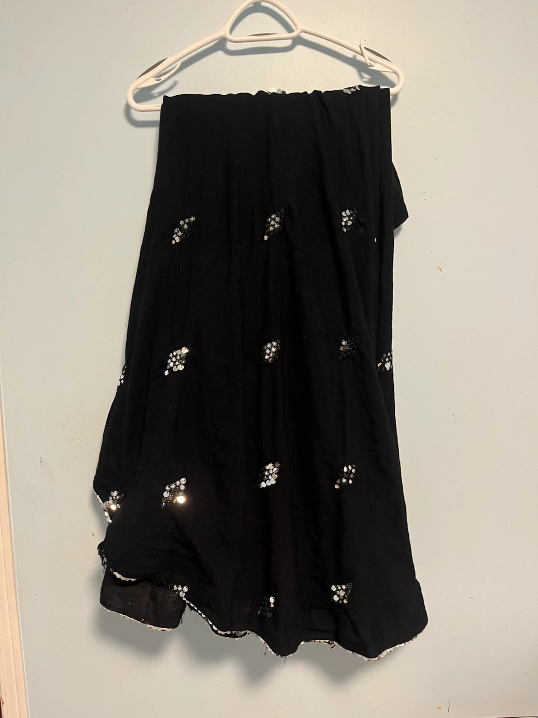 Black Embroidered Dupatta Scarf - photo 2