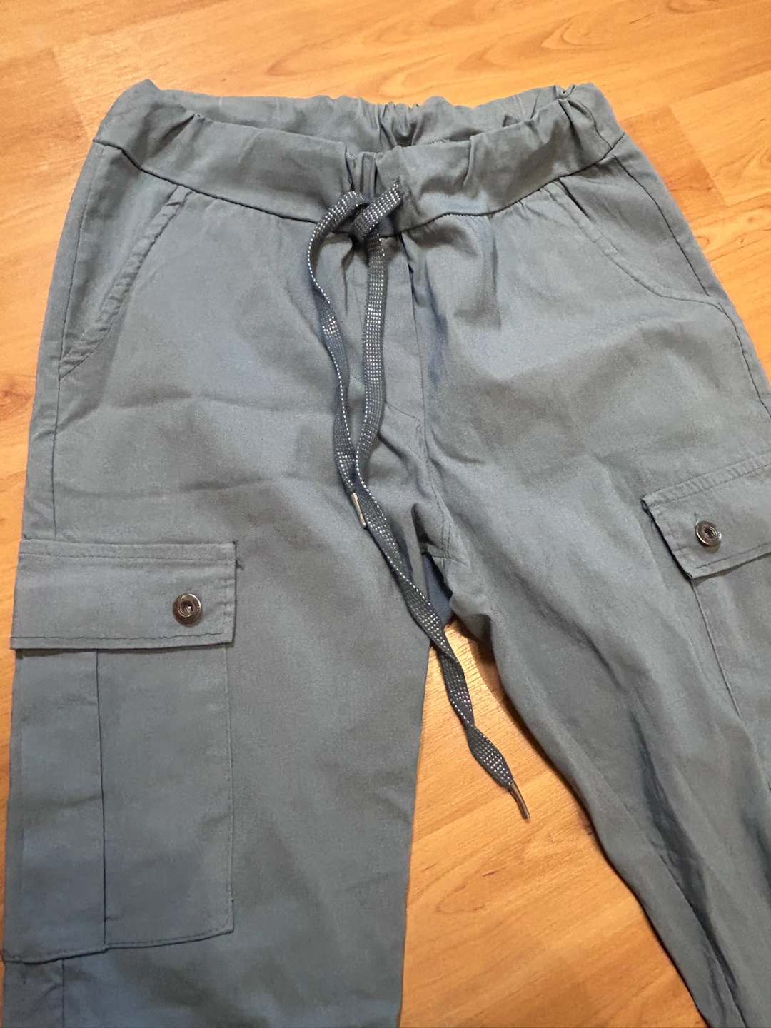 Blue Cargo (magic) Pants with Drawstring Waist - photo 3