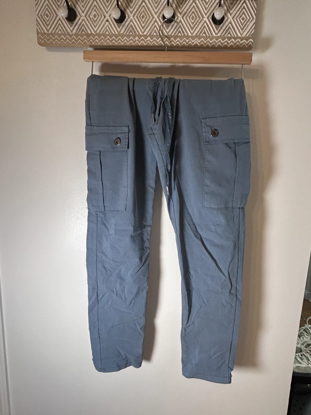 Blue Cargo (magic) Pants with Drawstring Waist - photo 4