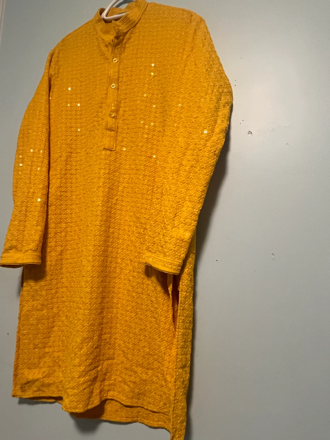 Yellow Kurta with Sequins - photo 2