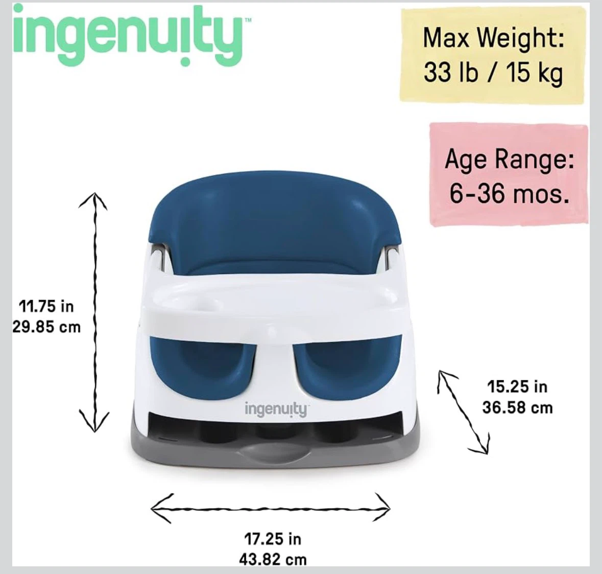 Ingenuity Baby Booster Seat - photo 2