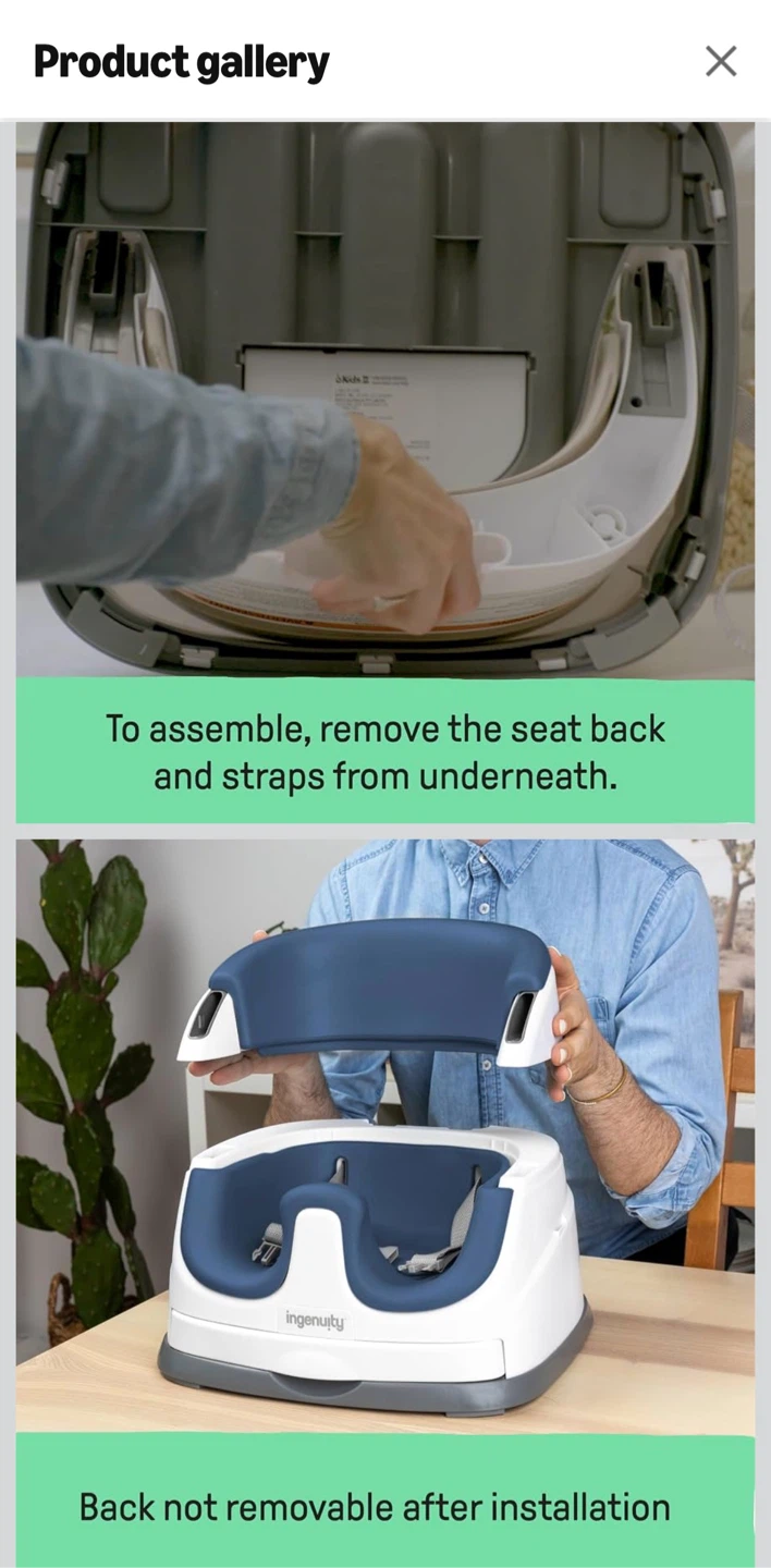 Ingenuity Baby Booster Seat - photo 3