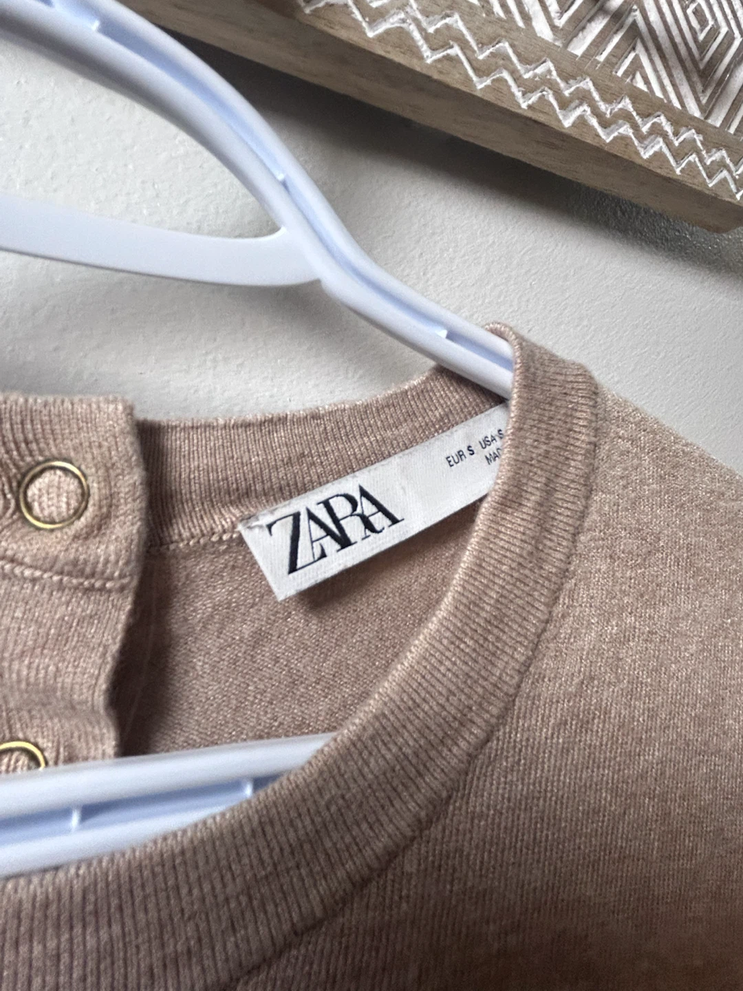 Zara Short Sleeve Button Back Sweater - photo 2